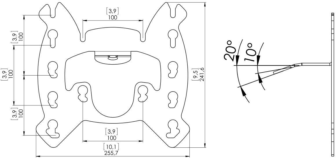 Vogel's PFI 3035 Display interface voor Connect-it systeem