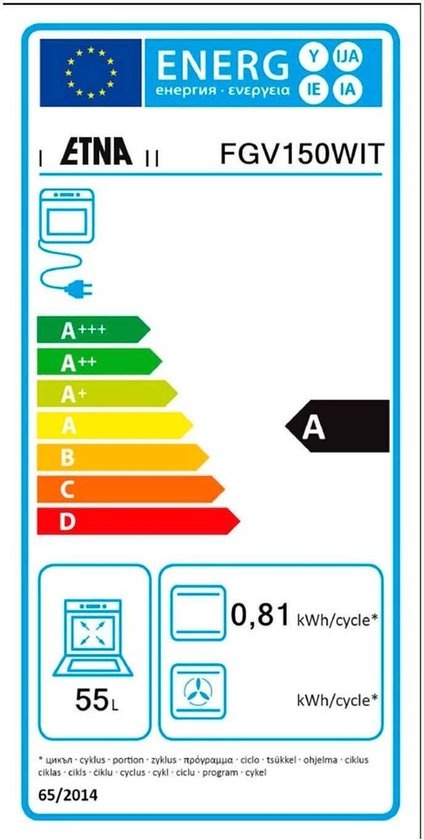 ETNA FGV150WIT - Gasfornuis