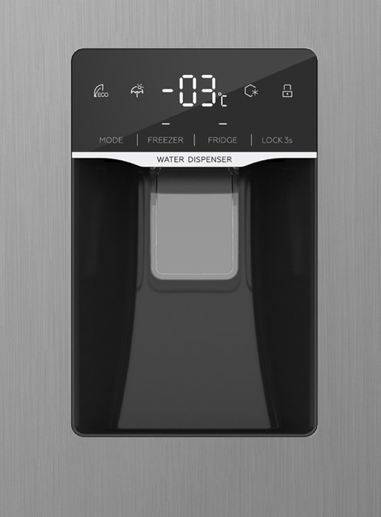 Exquisit SBS146-WS-040ES - Amerikaanse koelkast