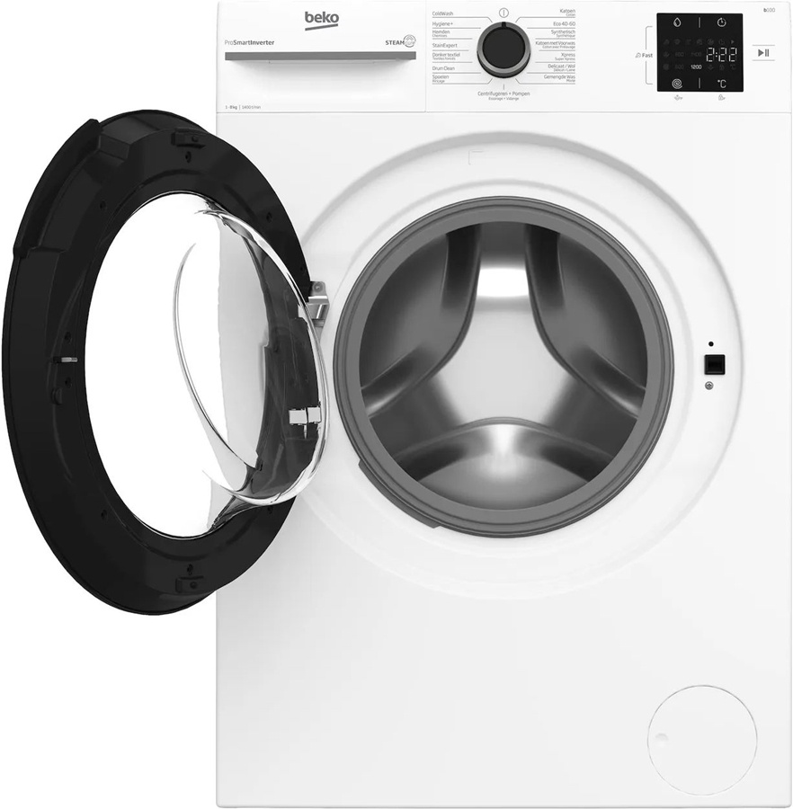 Beko BM1WFU3842W SteamCure - Wasmachine