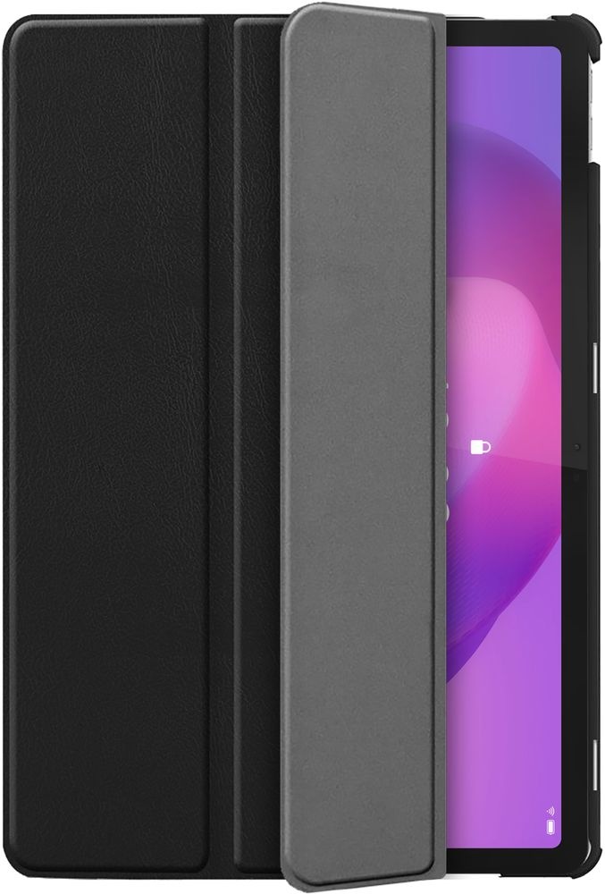 Just in Case Lenovo Idea Tab TriFold Smart Book Case Zwart - Tablethoes