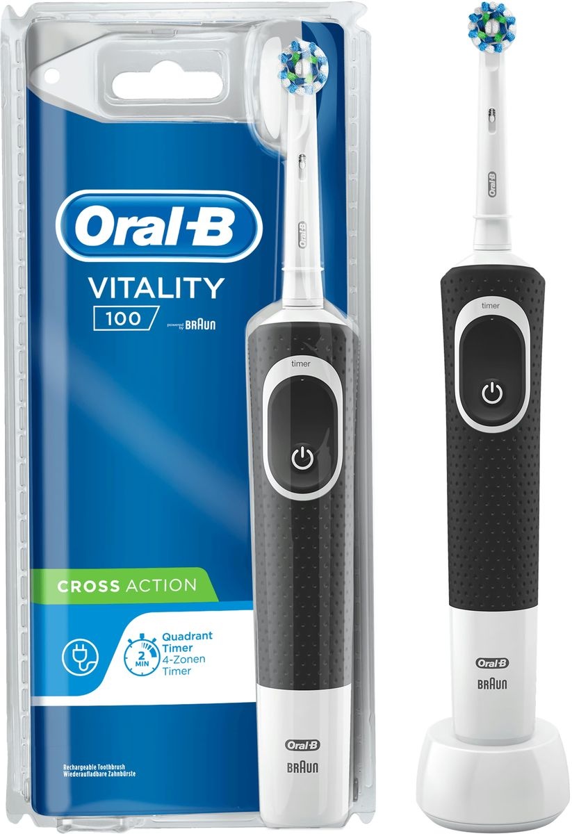 Oral-B Vitality 100 CrossAction Zwart - Elektrische tandenborstel