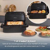 Philips Dual Basket Airfryer NA150/00 - Hetelucht friteuse