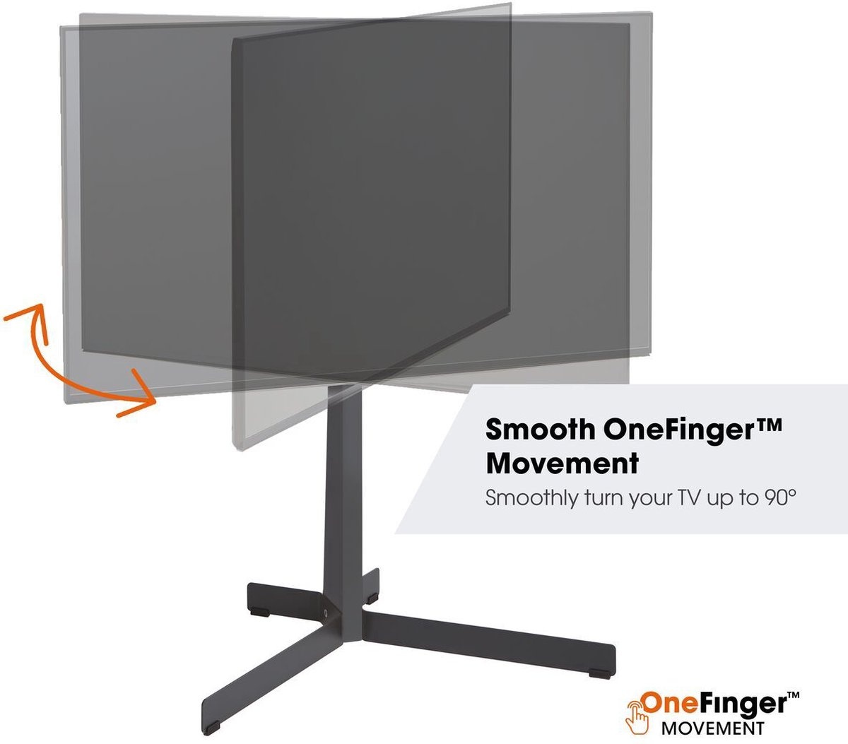 Vogel's TVS 3690 Zwart TV Vloerstandaard (40-77 inch) - TV muurbeugel