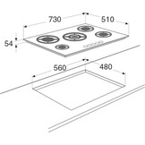 ETNA KGG673ZTA - Gaskookplaat