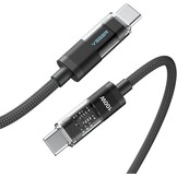 Veger CC16 USB-C naar USB-C kabel 1.5m Braided Aluminium 100 Watt met display