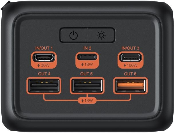 Veger Tank Boost W5001C 56.000 mAh Powerbank Zwart - Powerbank