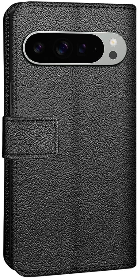 Just in Case Google Pixel 9 Pro XL PU leather Book Case Zwart - Telefoonhoesje