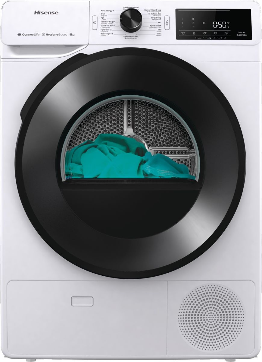 Hisense DH3V800UW/BLX - Warmtepompdroger