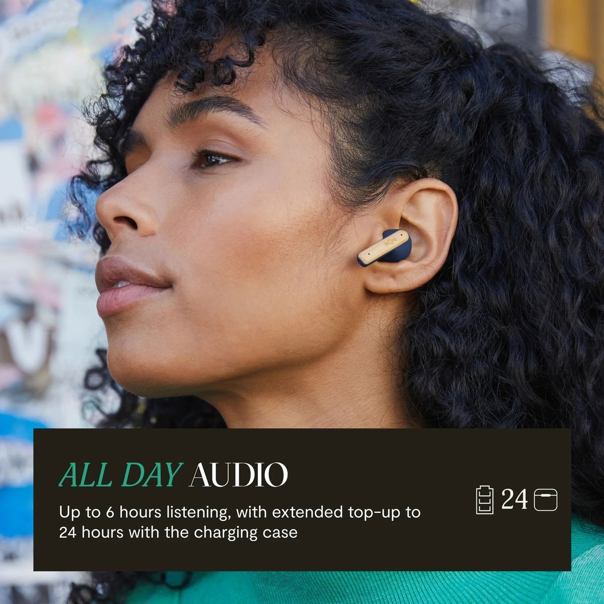 House of Marley Little Bird True Wireless Blue - Draadloze oordopjes