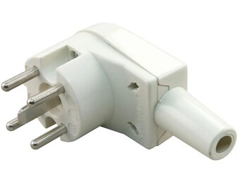 Perilex 5-pins stekker haaks Beige