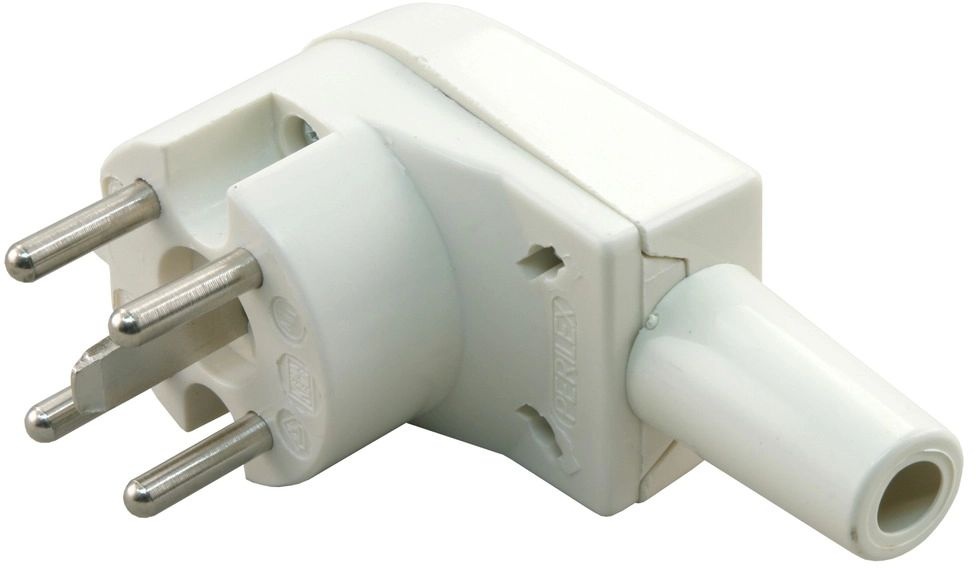 Perilex 5-pins stekker haaks Beige