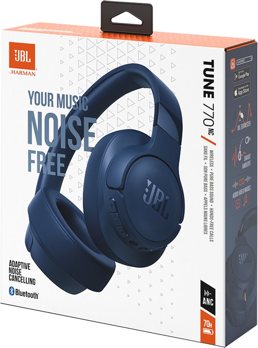 JBL Tune 770NC Blauw - Draadloze koptelefoon