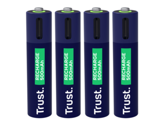 Trust USB-C oplaadbare AAA-batterijen (4-pack)