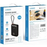 Veger K1 W1188 10.000 mAh Powerbank Zwart - Powerbank