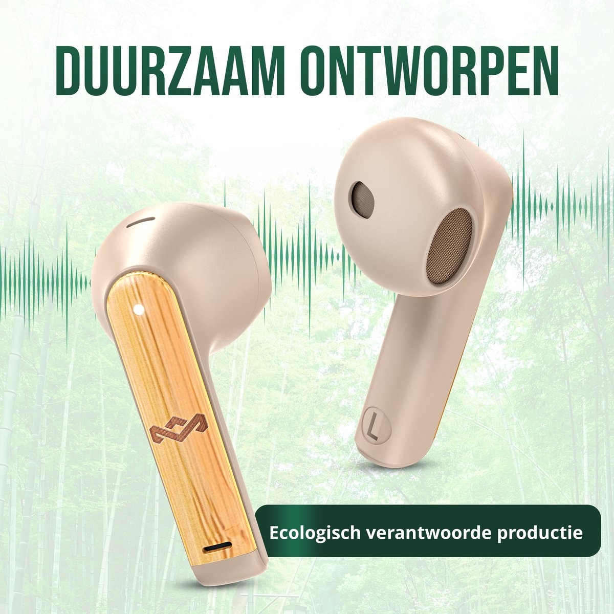 House of Marley Zion True Wireless Cream - Draadloze oordopjes