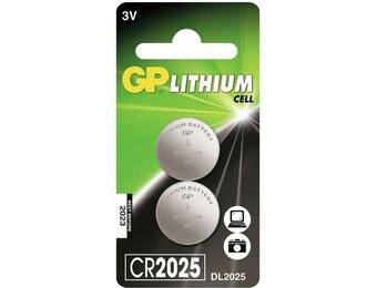 GP Lithium Cell CR2025 Duopack
