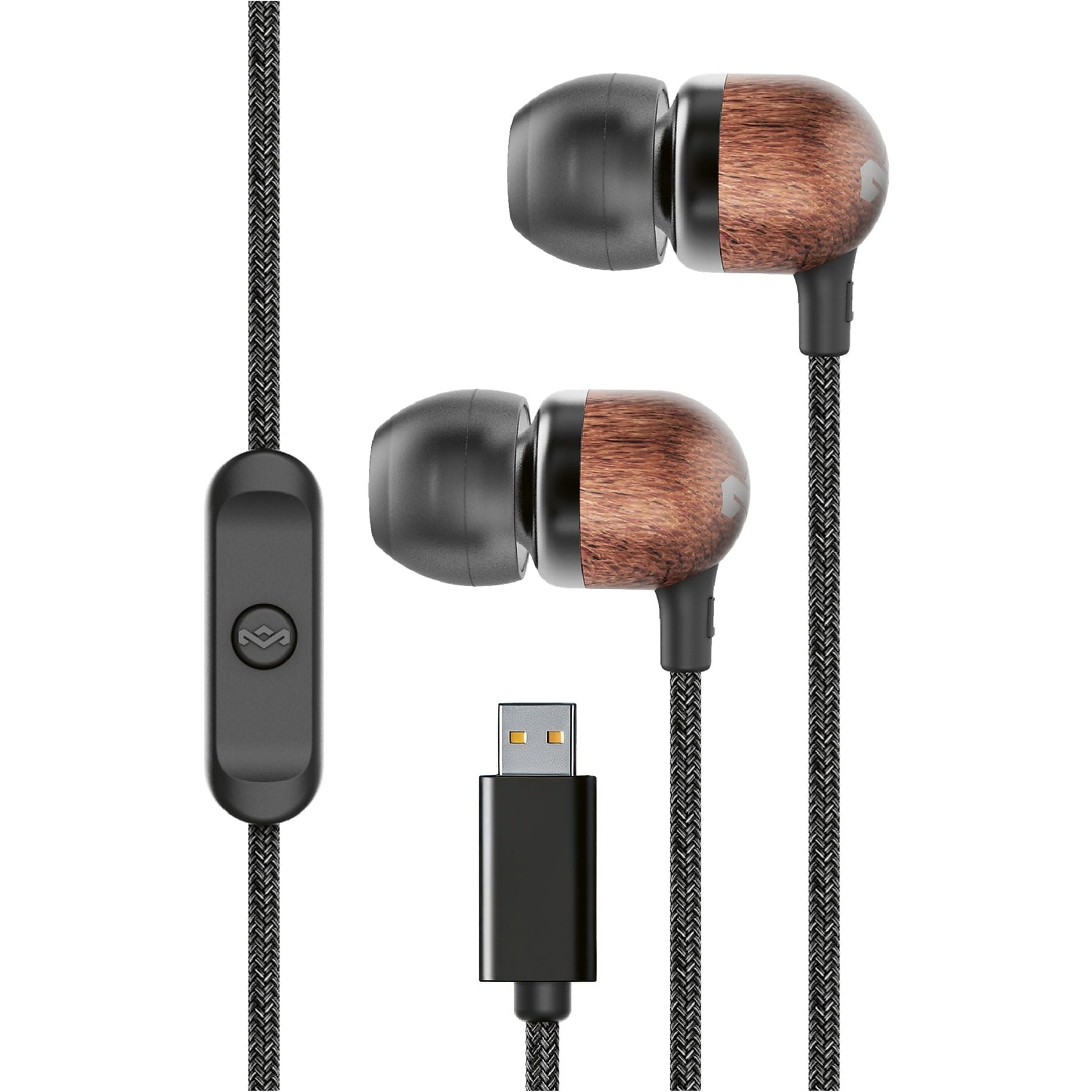 House of Marley Smile Jamaica USB-C Black - Oordopjes