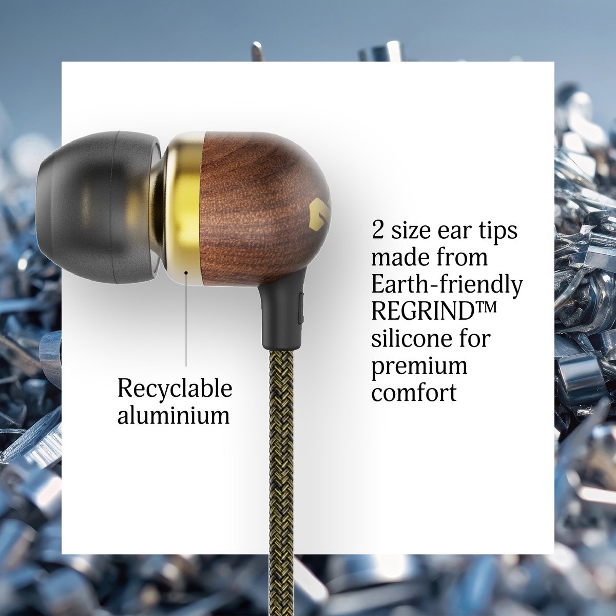 House of Marley Smile Jamaica USB-C Brass - Draadloze oordopjes