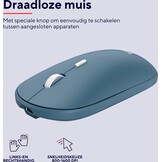 Trust Lyra Blauw - Toetsenbord + muis set