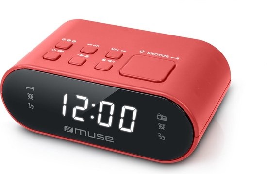 Muse M-10 RED - Wekkerradio
