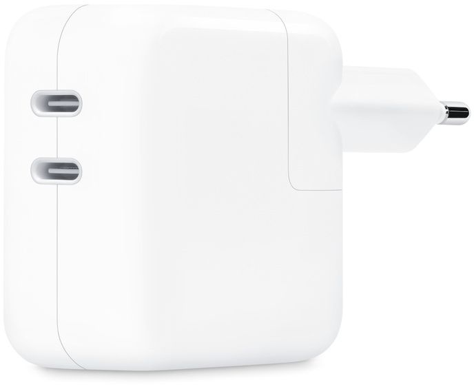 Apple 35W USB-C oplader Twee USB?C-poorten Wit