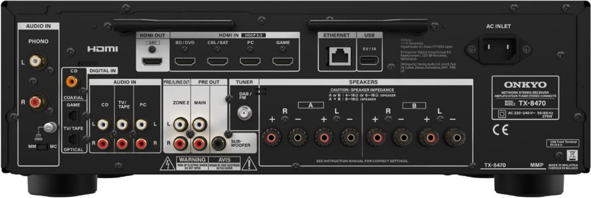 Onkyo TX-8470 - Receiver