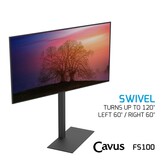 Cavus CAV-FS100 Draaibare TV Vloerstandaard Basic (37 - 65 inch)