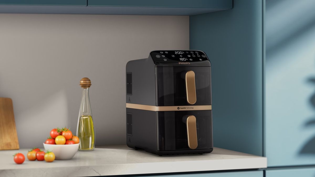 Philips 4000 Series Stacked Dual Basket NA462/70 - Hetelucht friteuse