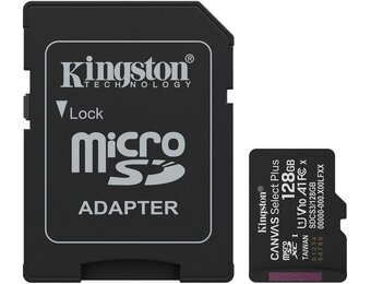 Kingston Canvas Select Plus Gen. 3 microSDXC 128GB met SD-adapter - Micro SD kaart