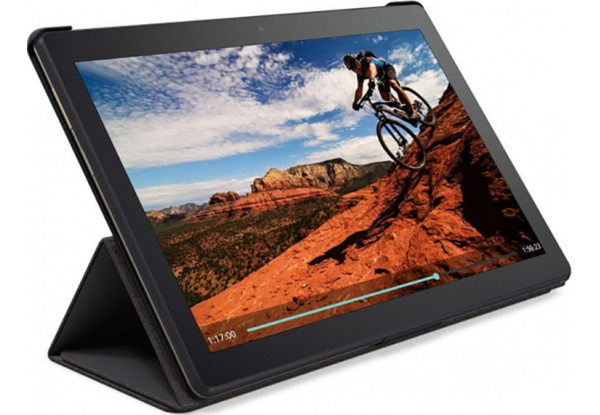 Lenovo Tab M10 Sleeve & Film Flip case Zwart - Tablethoes