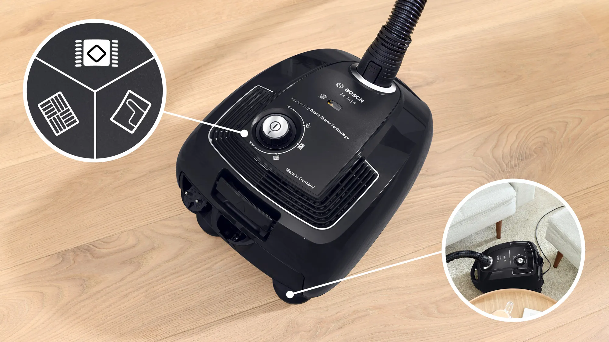 Bosch Serie 4 BGL38BA2H - Stofzuiger met zak