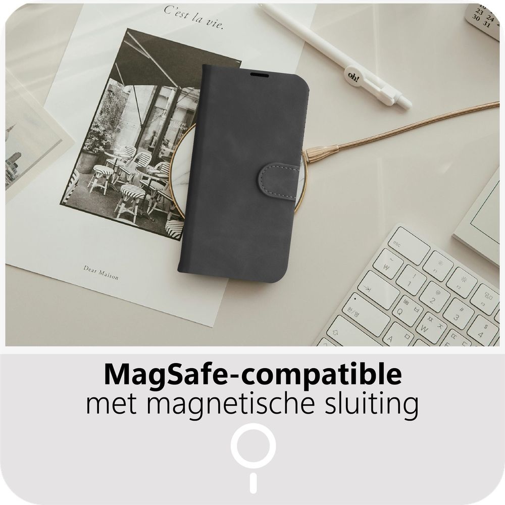 Just in Case PrimeWallet Case  Samsung Galaxy A57 PU leer Zwart - Telefoonhoesje