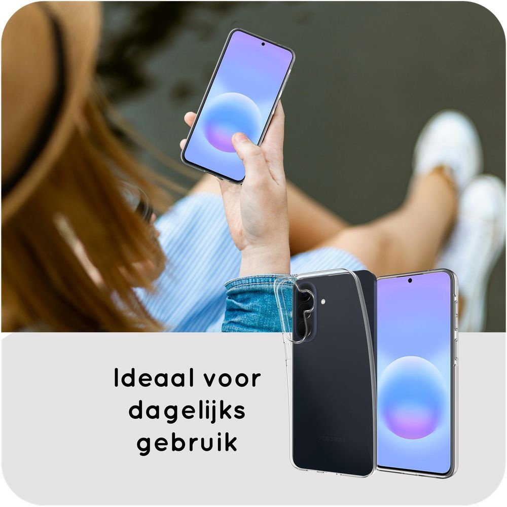 Just in Case Zero% Case Samsung Galaxy A57 Soft TPU Back Cover Transparant - Telefoonhoesje