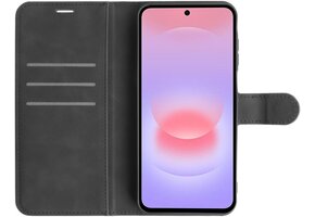 Just in Case PrimeWallet Case Samsung Galaxy A37 PU leer Zwart - Telefoonhoesje