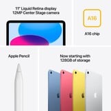 Apple iPad (2025) Wi-Fi 256GB Zilver - Tablet