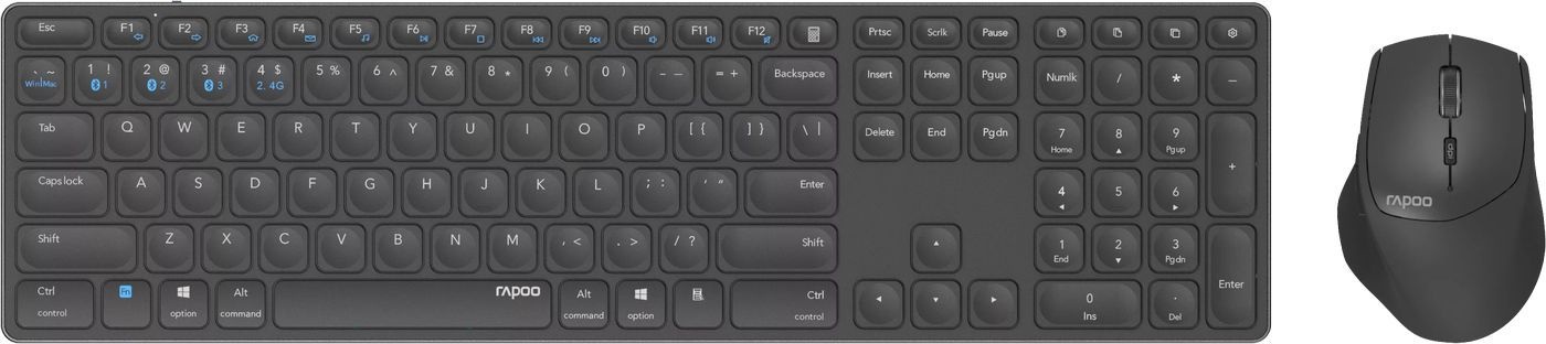Rapoo Blade 9800M - Toetsenbord + muis set