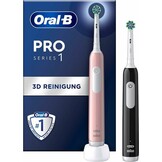 Oral-B PRO 1 Duo Edition Cross Action Roze/Zwart - Elektrische tandenborstel