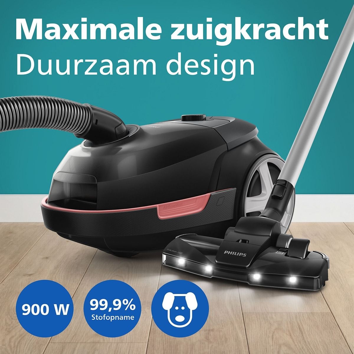 Philips 6000 Series XD6142/12 - Stofzuiger met zak
