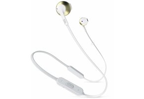 JBL T205 BT (Wit/Goud)  - Draadloze oordopjes