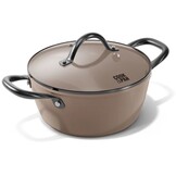 Cook & Pan Taupe of Mind Honey Kookpan met deksel 20 cm