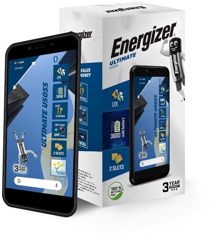 Energizer Ultimate U505S 4G 16GB Zwart - Mobiele telefoon