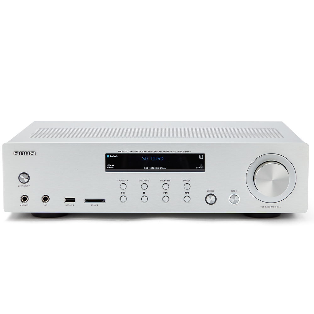 Aiwa AMU-120BTSL Zilver - Versterker