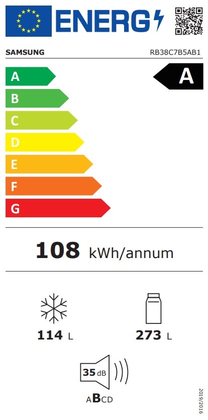 Samsung RB38C7B5AB1 - Koel-vriescombinatie
