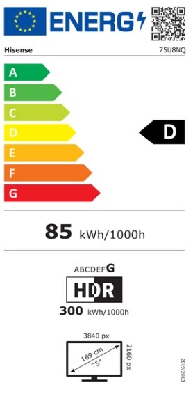 Hisense 75U8NQ - Mini-LED TV