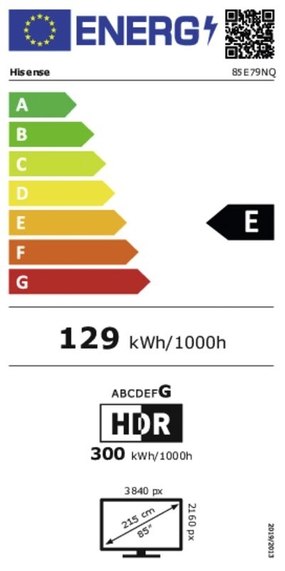 Hisense 85E79NQ - QLED TV