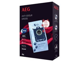 AEG GR203S S-bag Anti-Odour 4 stuks  - Stofzuigerzakken