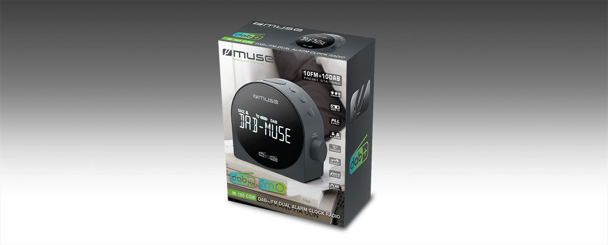 Muse M-185 CDB - Wekkerradio