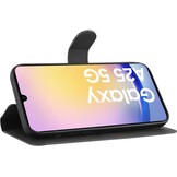 Just In Case Samsung Galaxy A25 Premium Wallet Folio Zwart - Telefoonhoesje