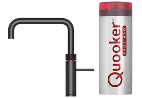 Quooker Fusion Square Zwart met PRO3 reservoir - Kokendwaterkraan
